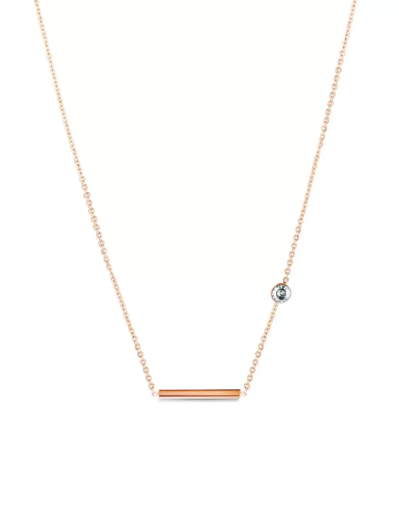 Vuch Ederne Rose Gold Necklace Rosegold Discount